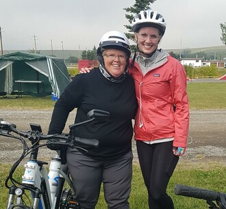 These two lovely ladies completed the 45km ride!